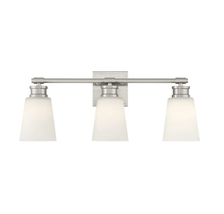 Meridian - M80055BN - Three Light Bathroom Vanity - Brushed Nickel