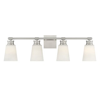 Meridian - M80056BN - Four Light Bathroom Vanity - Brushed Nickel