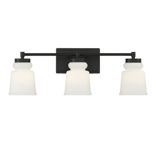 Meridian - M80058MBK - Three Light Bathroom Vanity - Matte Black