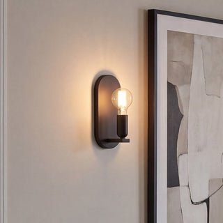 One Light Wall Sconce in Matte Black