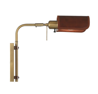 One Light Wall Sconce in Natural Brass