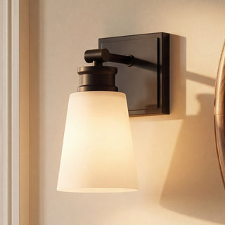 One Light Wall Sconce in Matte Black