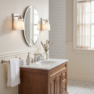 One Light Wall Sconce in Brushed Nickel