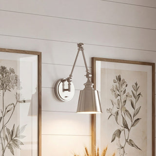 Two Light Wall Sconce in Brushed Nickel