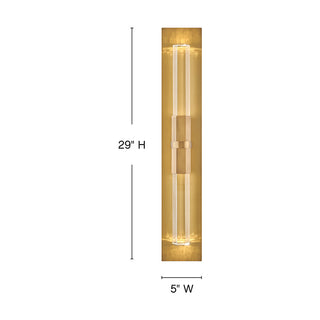 Cecily LED Wall Sconce in Heritage Brass