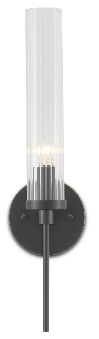 Currey and Company - 5800-0006 - One Light Wall Sconce - Bellings - Oil Rubbed Bronze/Clear