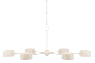 Currey and Company - 9000-0865 - Six Light Chandelier - Monreale - White