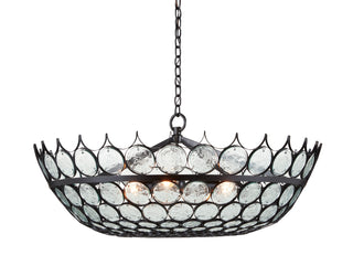 Currey and Company - 9000-0879 - Three Light Chandelier - Augustus - Clear/Bronze