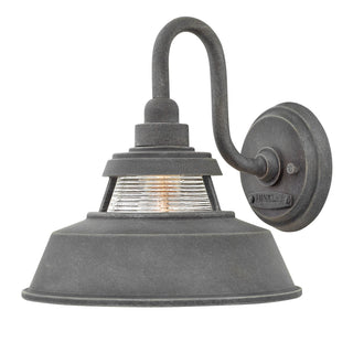 Troyer Medium Wall Mount Barn Light in Aged Zinc