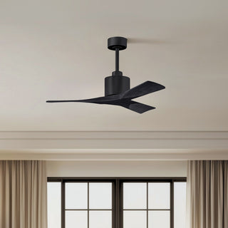 Nan 42" Ceiling Fan in Matte Black