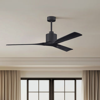 Nan 60" Ceiling Fan in Matte Black