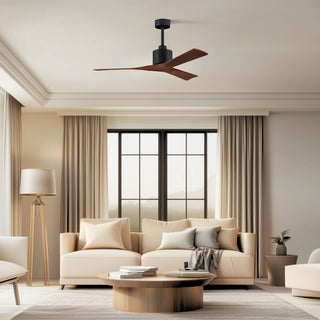 Nan 52" Ceiling Fan in Matte Black