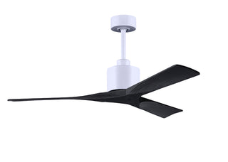Matthews Fan Company - NK-MWH-BK-52 - 52" Ceiling Fan - Nan - Matte White