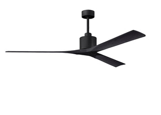 Matthews Fan Company - NKXL-BK-BK-72 - 72" Ceiling Fan - Nan XL - Matte Black