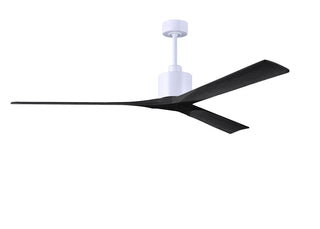Matthews Fan Company - NKXL-MWH-BK-72 - 72" Ceiling Fan - Nan XL - Matte White
