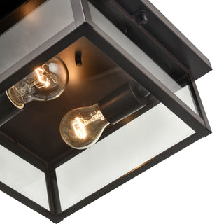 Millennium - 4202-PBZ - Two Light Flush Mount - Evanton - Powder Coated Bronze