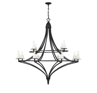Savoy House - 1-1672-12-89 - 12 Light Chandelier - Director - Matte Black