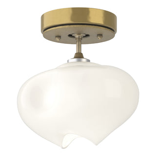Hubbardton Forge - 121372-SKT-86-86-FD0710 - Ume 1-Light Semi-Flush - Ume - Modern Brass
