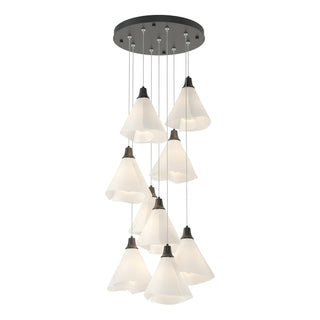 Hubbardton Forge - 131102-SKT-STND-10-SH1987 - Mobius 9-Light Pendant - Mobius - Black