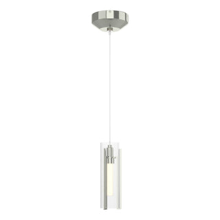 Hubbardton Forge - 161180-SKT-STND-85-ZM0065 - Exos Glass Low Voltage Mini Pendant - Exos Glass - Sterling