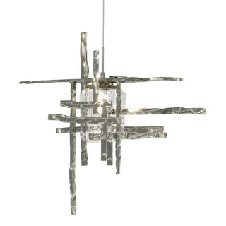 Hubbardton Forge - 161184-SKT-STND-85-II0728 - Tura Seeded Glass Low Voltage Mini Pendant - Tura - Sterling