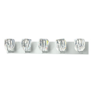 Hubbardton Forge - 201323-SKT-82-CR - Gatsby 5-Light Bath Sconce - Gatsby - Vintage Platinum