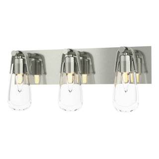 Hubbardton Forge - 201332-SKT-85-ZM0718 - Eos 3-Light Bath Sconce - Eos - Sterling