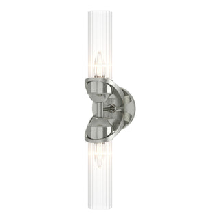 Hubbardton Forge - 201346-SKT-85-ZM0634 - Bow 2-Light Bath Sconce - Bow - Sterling