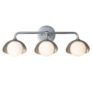 Hubbardton Forge - 201373-SKT-85-85-GG0711 - Brooklyn 3-Light Single Shade Bath Sconce - Brooklyn - Sterling