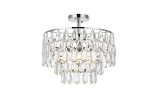 Elegant Lighting - 1103F16C - Three Light Flush Mount - Mila - chrome