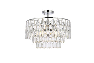 Elegant Lighting - 1103F18C - Five Light Flush Mount - Mila - chrome