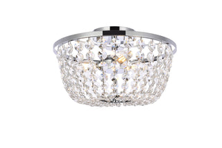 Elegant Lighting - 1109F13C - Three Light Flush Mount - Cora - chrome