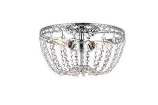 Elegant Lighting - 1112F12C - Three Light Flush Mount - Kylie - chrome