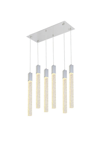 Elegant Lighting - 2066D32C - Six Light Pendant - Weston - chrome