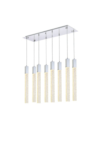 Elegant Lighting - 2066D36C - Eight Light Pendant - Weston - chrome