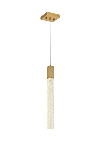 Elegant Lighting - 2066D5SG - One Light Pendant - Weston - satin gold