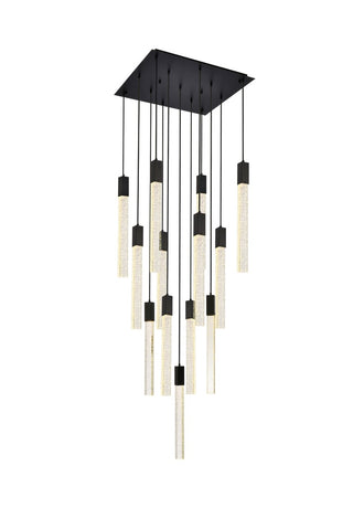 Elegant Lighting - 2066G26BK - 13 Light Pendant - Weston - black