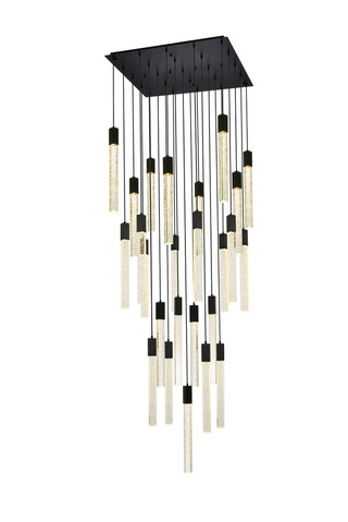 Elegant Lighting - 2066G36BK - 25 Light Pendant - Weston - black