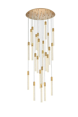 Elegant Lighting - 2067G42SG - 25 Light Pendant - Weston - satin gold