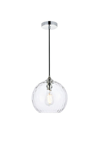 Elegant Lighting - LD2282C - One Light Pendant - Cashel - Chrome and Clear