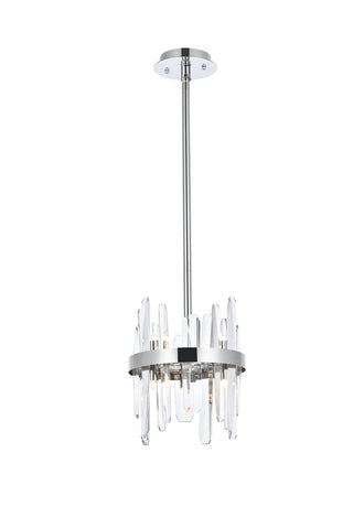 Elegant Lighting - 2200D10C - Six Light Pendant - Serena - chrome