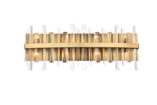 Elegant Lighting - 2200W30SG - Eight Light Bath Sconce - Serena - satin gold