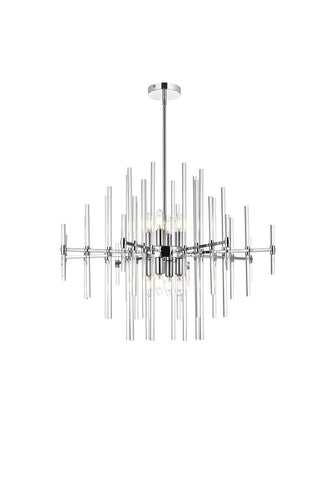 Elegant Lighting - 2502D31C - Eight Light Pendant - Sienna - chrome