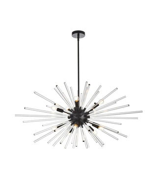 Elegant Lighting - 2502D42BK - Ten Light Pendant - Sienna - black