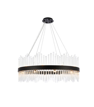 Elegant Lighting - 3000D36BK - 20 Light Pendant - Dallas - black