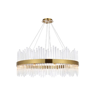 Elegant Lighting - 3000D36SG - 20 Light Pendant - Dallas - satin gold