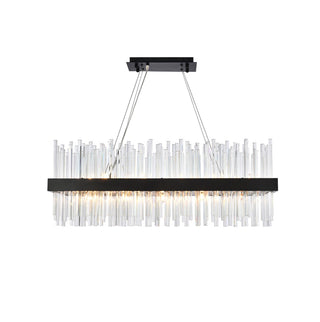 Elegant Lighting - 3000G36BK - 20 Light Pendant - Dallas - black