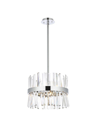 Elegant Lighting - 6200D16C - Eight Light Pendant - Serephina - chrome