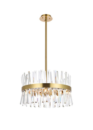 Elegant Lighting - 6200D20SG - Ten Light Pendant - Serephina - satin gold