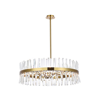 Elegant Lighting - 6200D36SG - 16 Light Chandelier - Serephina - satin gold